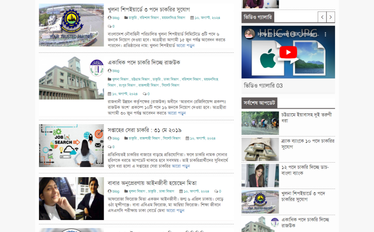 Blog & Newspaper WordPress Website