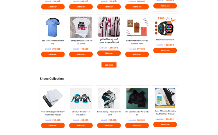 Organic Items Ecommerce Landing Page – One-Click Launch