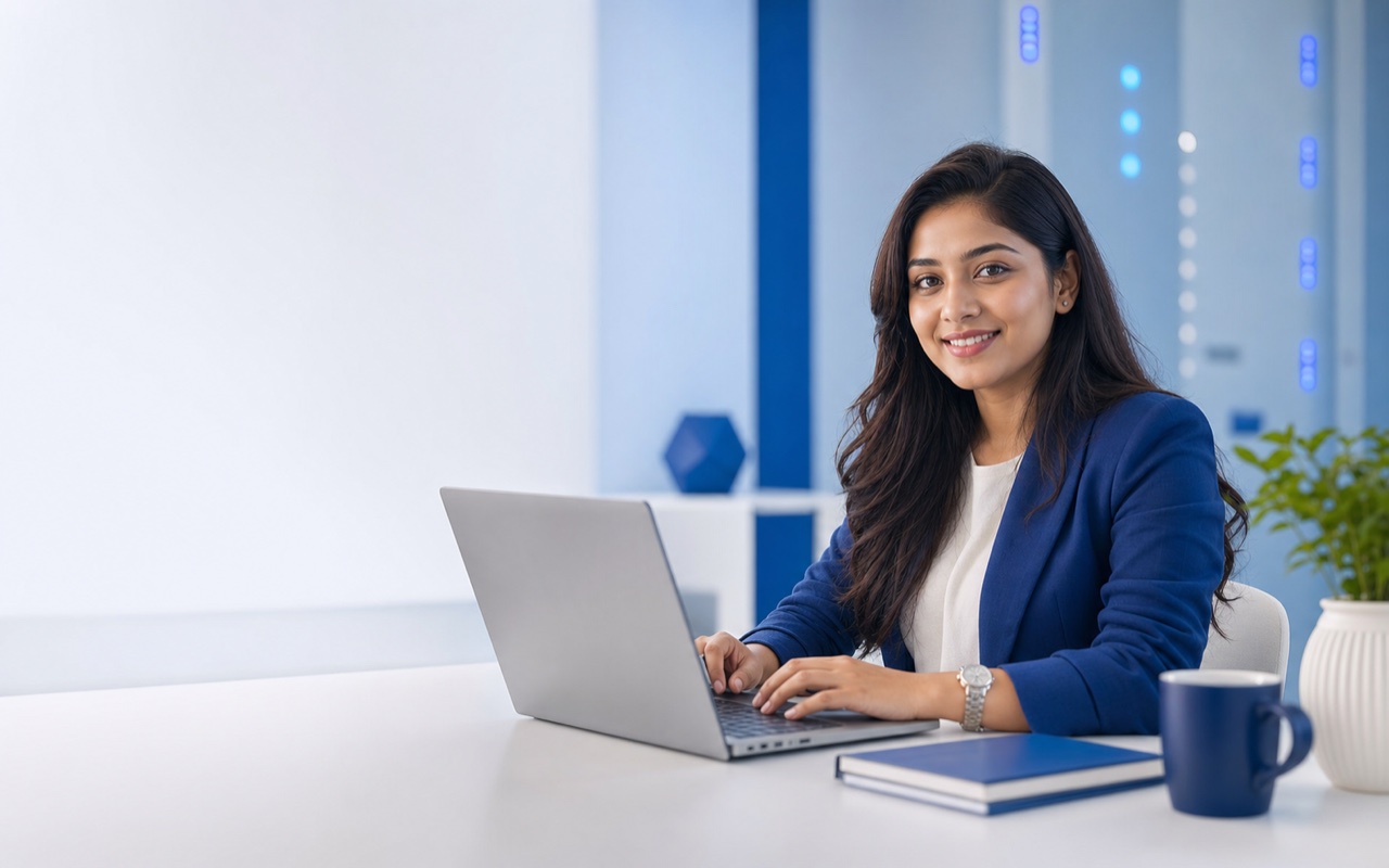 Bangladeshi online business owner using a laptop after moving to DianaHost dPanel BDIX hosting